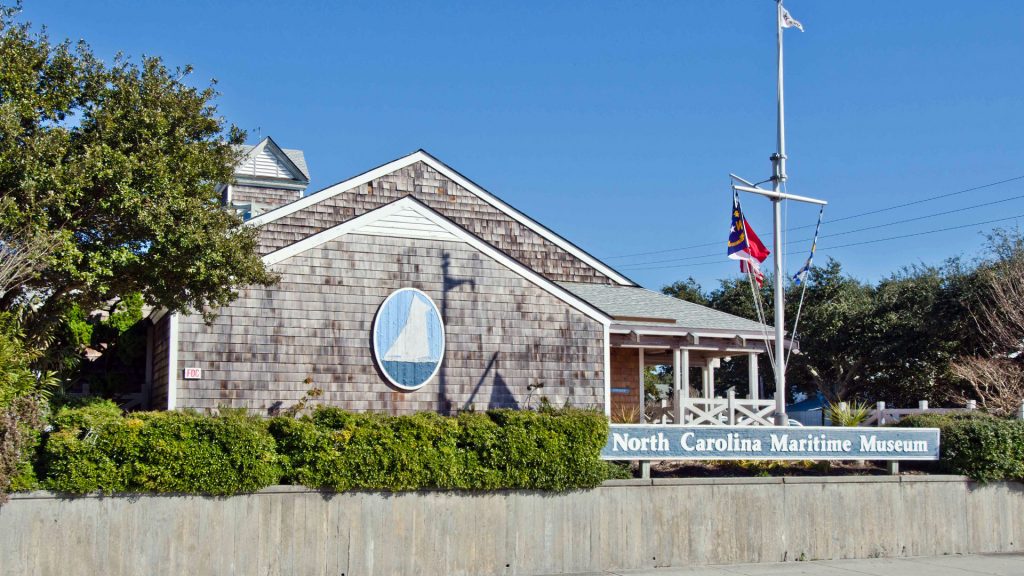 exterior of the North Carolina Maritime Musuem in Beaufort
