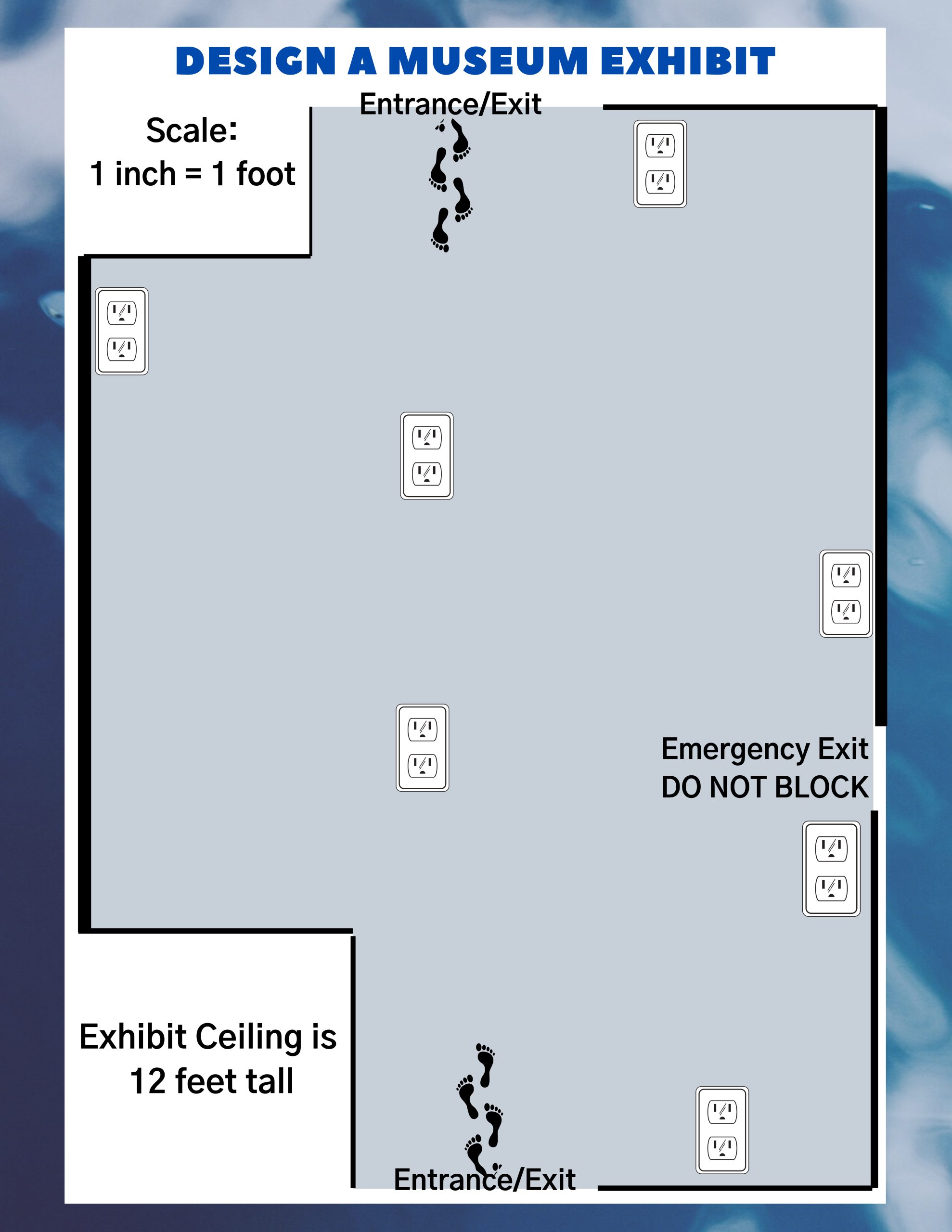 design a museum exhibit activity sheet