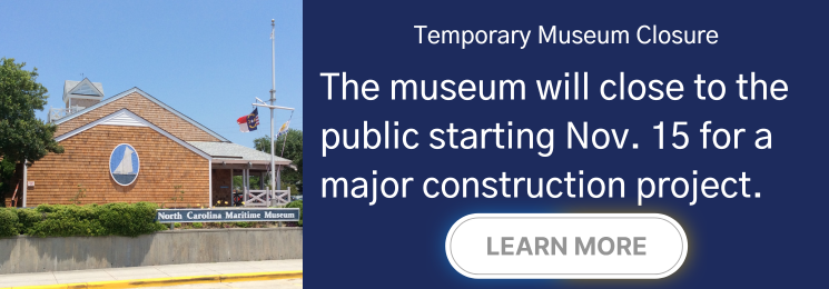 Flyer that reads Temporary Museum Closure. The museum will close to the public starting Nov. 15 for a major construction project. Learn More.